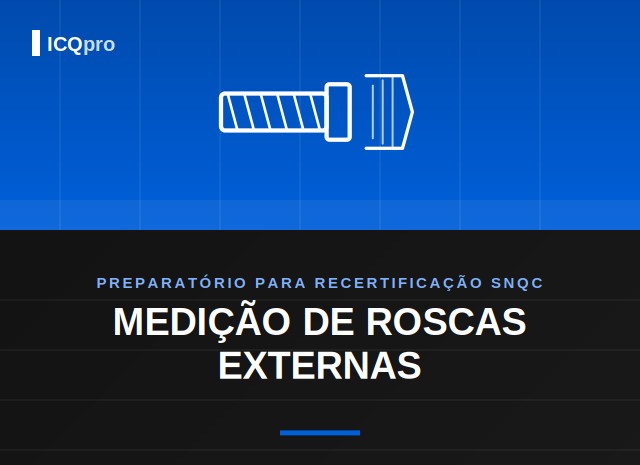Capa técnica ICQpro: medicao roscas externas